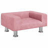 Sofá infantil - Sofá para crianças 50x40x26,5 cm veludo rosa