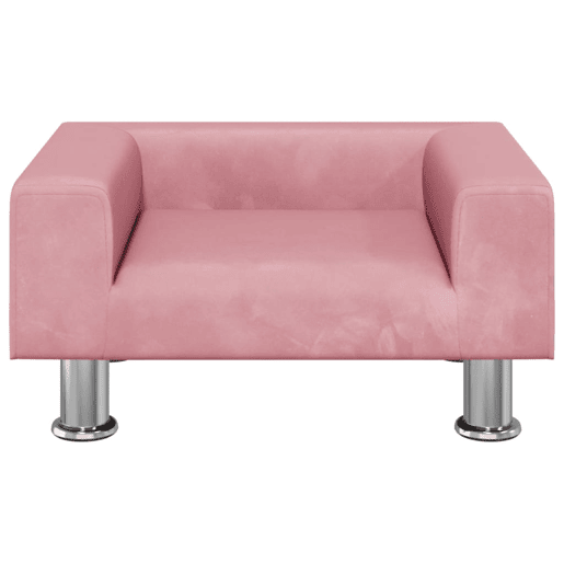 Sofá infantil - Sofá para crianças 50x40x26,5 cm veludo rosa