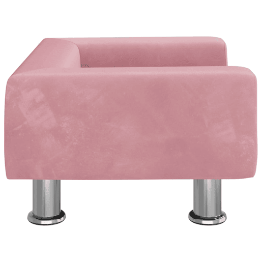 Sofá infantil - Sofá para crianças 50x40x26,5 cm veludo rosa