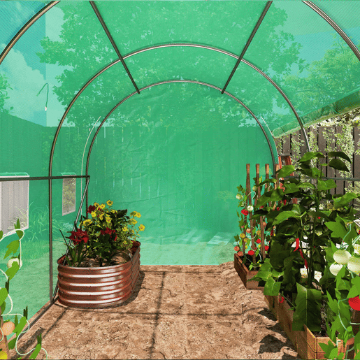 Outsunny Estufa Tipo Túnel 296x196x200 cm Estufa de Jardim com 3 Portas e 6 Janelas Enroláveis Estufa com Teto Curvo para Cultivo de Plantas Flores Verde