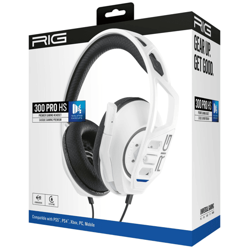Auriculares Nacon RIG 300 PRO HS Branco Auriculares Nacon RIG 300 PRO HS Branco