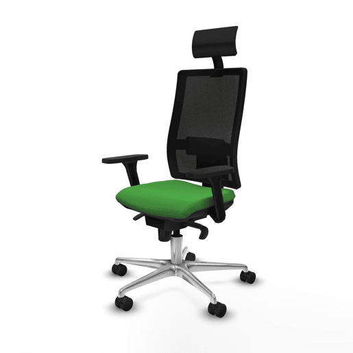 Cadeira de escritório com apoio para a cabeça Piqueras y Crespo 3D086N1 Verde