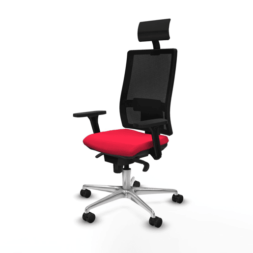 Cadeira de escritório com apoio para a cabeça Piqueras y Crespo 3D086N1 Vermelho