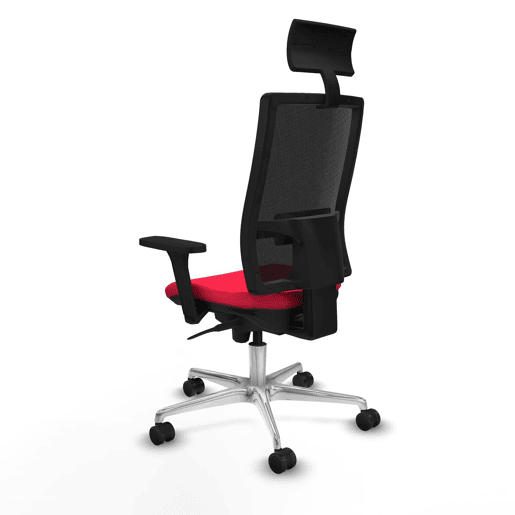Cadeira de escritório com apoio para a cabeça Piqueras y Crespo 3D086N1 Vermelho