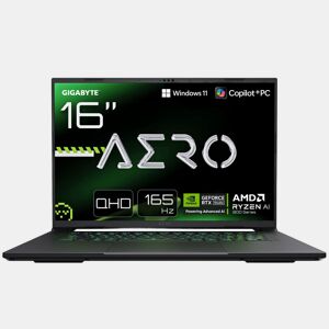 Laptop Gigabyte AERO X16 1VH93ESC64AH Copilot+ 16 32 GB RAM 1 TB 1 TB SSD AMD Ryzen AI 9 HX 370 Nvidia Geforce RTX 4060