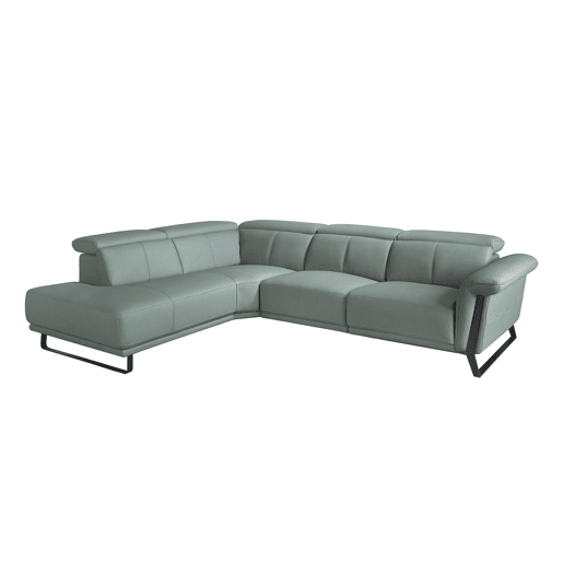 Sofá chaise longue relax à esquerda em pele Sofá chaise longue relax à esquerda em pele