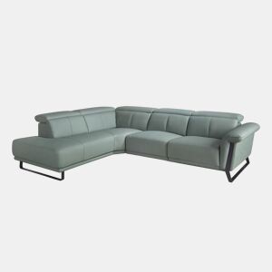 Sofá chaise longue relax à esquerda em pele