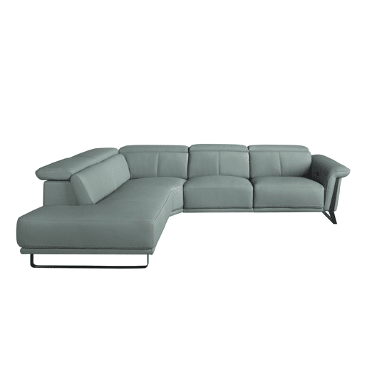Sofá chaise longue relax à esquerda em pele Sofá chaise longue relax à esquerda em pele