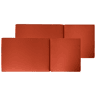 Conjunto de 2 almofadas de encostoassento JAVAAMANTEA PREMIUM 50 x 70 cm Vermelho