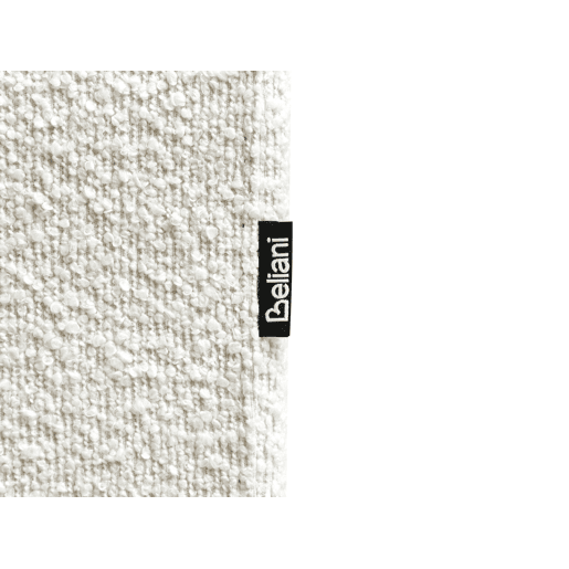 Sofá VORGOD Bouclé Branco creme 3 lugares