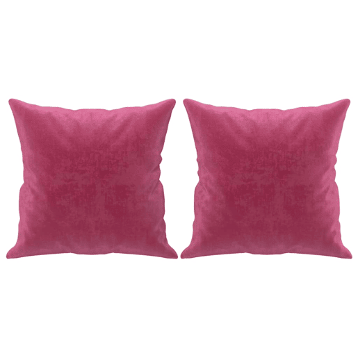 Sofá 2 lug. - Sofá fixo + almofadas decorativas 140cm veludo vermelho tinto