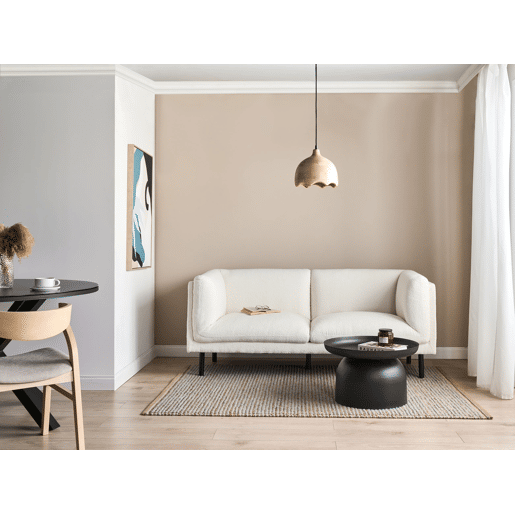 Sofá VORGOD Bouclé Branco creme 2 lugares Sofá VORGOD Bouclé Branco creme 2 lugares