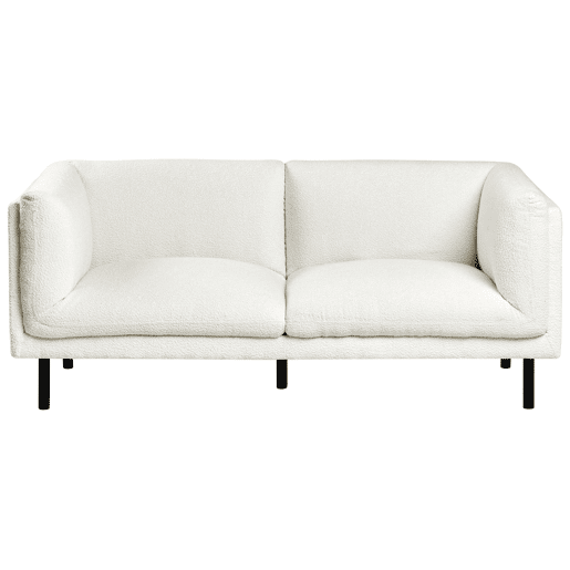 Sofá VORGOD Bouclé Branco creme 2 lugares Sofá VORGOD Bouclé Branco creme 2 lugares