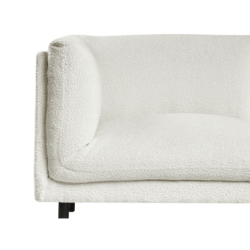 Sofá VORGOD Bouclé Branco creme 2 lugares Sofá VORGOD Bouclé Branco creme 2 lugares