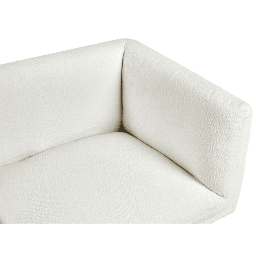 Sofá VORGOD Bouclé Branco creme 2 lugares Sofá VORGOD Bouclé Branco creme 2 lugares