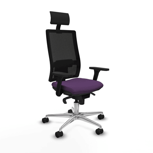 Cadeira de escritório com apoio para a cabeça Piqueras y Crespo 3D086N1 Roxo