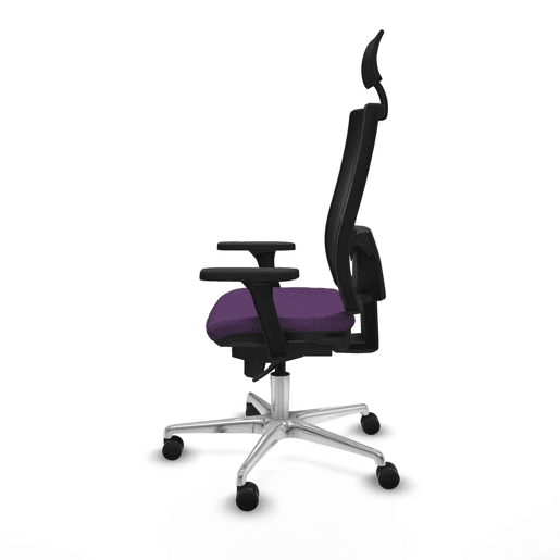 Cadeira de escritório com apoio para a cabeça Piqueras y Crespo 3D086N1 Roxo