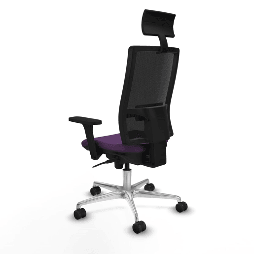 Cadeira de escritório com apoio para a cabeça Piqueras y Crespo 3D086N1 Roxo