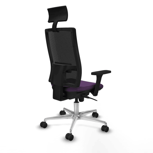 Cadeira de escritório com apoio para a cabeça Piqueras y Crespo 3D086N1 Roxo