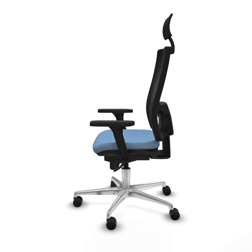 Cadeira de escritório com apoio para a cabeça Piqueras y Crespo 3D086N1 Azul celeste