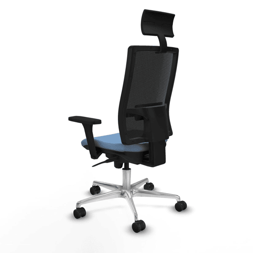 Cadeira de escritório com apoio para a cabeça Piqueras y Crespo 3D086N1 Azul celeste
