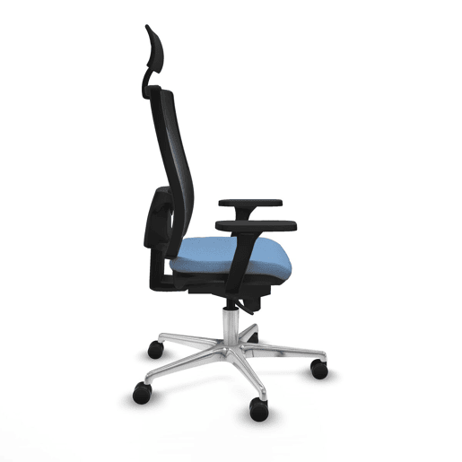 Cadeira de escritório com apoio para a cabeça Piqueras y Crespo 3D086N1 Azul celeste