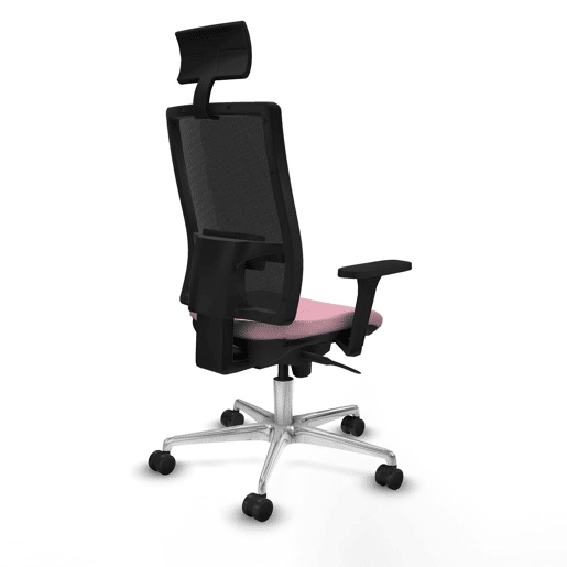 Cadeira de escritório com apoio para a cabeça Piqueras y Crespo 3D086N1 Cor de Rosa