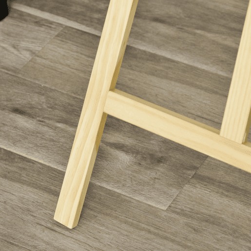 HOMCOM Cavalete Pintura de Madeira Cavalete de Desenho Estúdio Inclinável 90° com Suporte Tripé e Pincel 51,5x71,5x134,5cm Madeira Natural