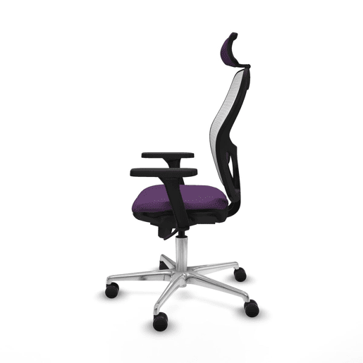 Cadeira de escritório com apoio para a cabeça Piqueras y Crespo 3D086N2 Roxo