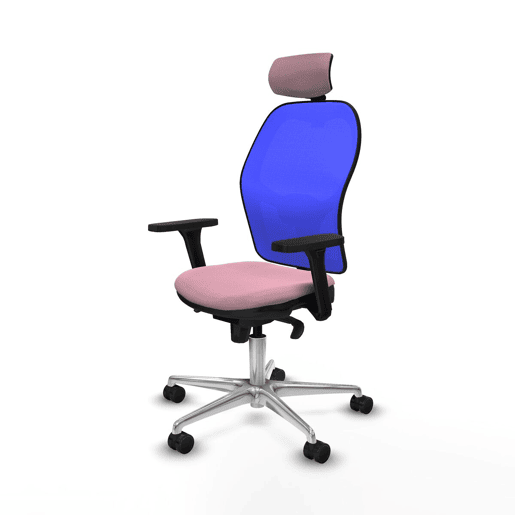 Cadeira de Escritório Piqueras y Crespo 3D086N2 Cor de Rosa