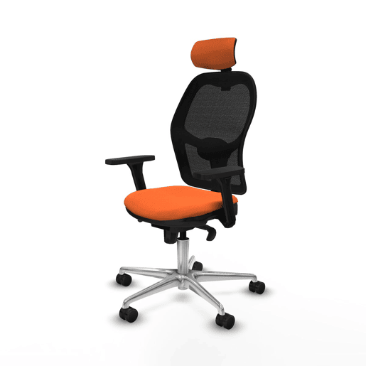 Cadeira de escritório com apoio para a cabeça Jorquera Piqueras y Crespo 3D086N2 Laranja