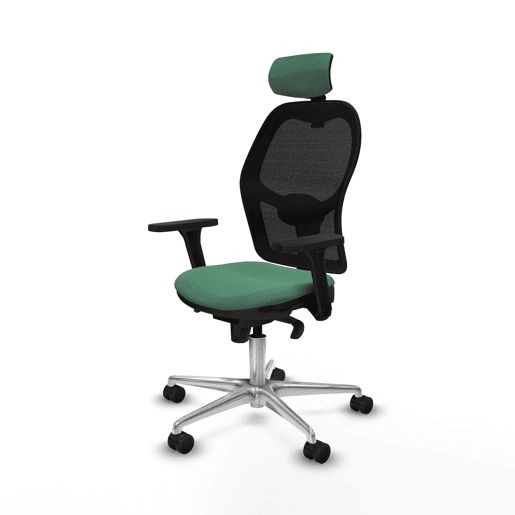 Cadeira de escritório com apoio para a cabeça Jorquera Piqueras y Crespo 3D086N2 Verde Esmeralda
