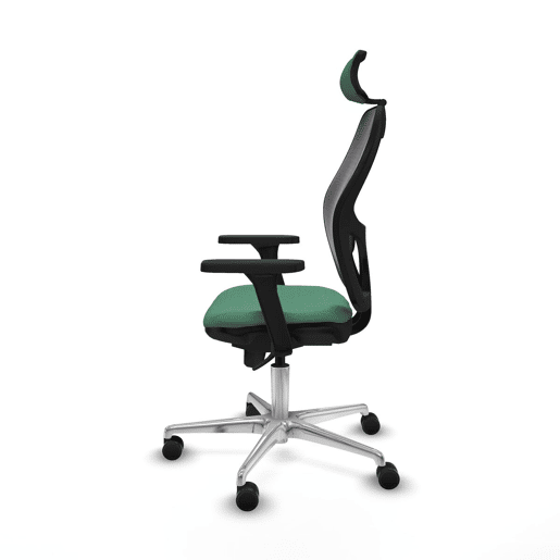 Cadeira de escritório com apoio para a cabeça Jorquera Piqueras y Crespo 3D086N2 Verde Esmeralda