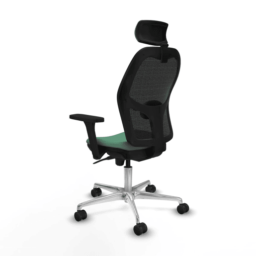 Cadeira de escritório com apoio para a cabeça Jorquera Piqueras y Crespo 3D086N2 Verde Esmeralda