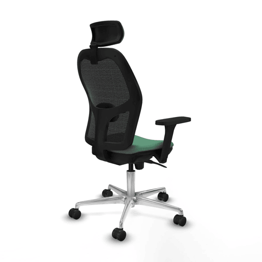 Cadeira de escritório com apoio para a cabeça Jorquera Piqueras y Crespo 3D086N2 Verde Esmeralda