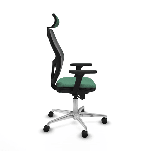 Cadeira de escritório com apoio para a cabeça Jorquera Piqueras y Crespo 3D086N2 Verde Esmeralda