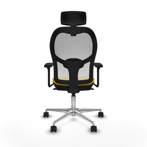 Cadeira de escritório com apoio para a cabeça Piqueras y Crespo 3D086N2 Amarelo Cadeira de escritório com apoio para a cabeça Piqueras y Crespo 3D086N2 Amarelo