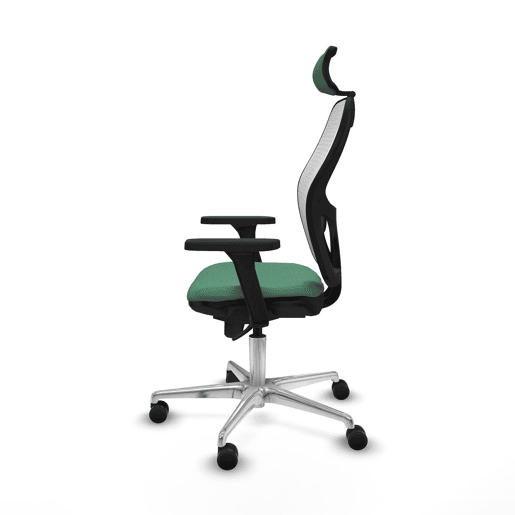Cadeira de escritório com apoio para a cabeça Piqueras y Crespo 3D086N2 Verde Esmeralda