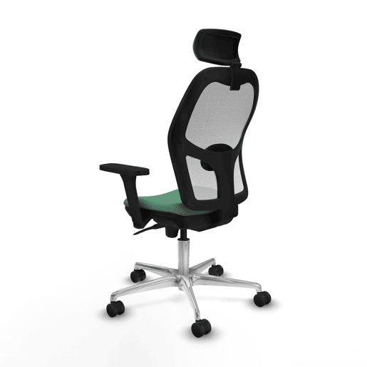 Cadeira de escritório com apoio para a cabeça Piqueras y Crespo 3D086N2 Verde Esmeralda