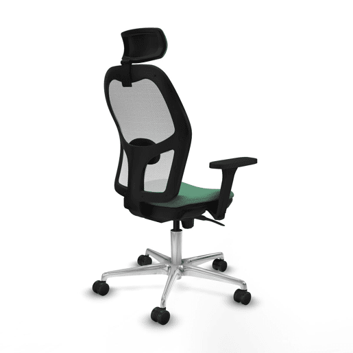 Cadeira de escritório com apoio para a cabeça Piqueras y Crespo 3D086N2 Verde Esmeralda