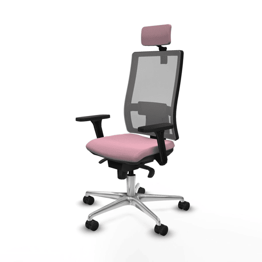 Cadeira de Escritório Piqueras y Crespo 3D086N2 Cor de Rosa