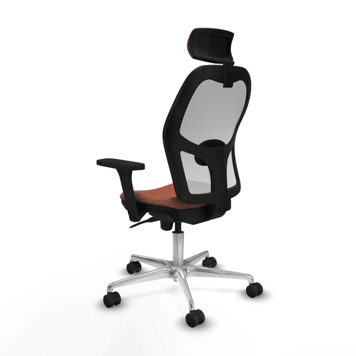 Cadeira de escritório com apoio para a cabeça Piqueras y Crespo 3D086N2 Branco Castanho