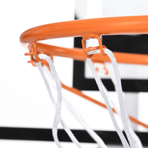 SPORTNOW Tabela de Basquetebol com Rede Tabela de Basquetebol de Parede com Quadro e Estrutura de Aço para Utilização em Interiores e Exteriores 113x61x73 cm Preto