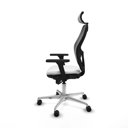 Cadeira de escritório com apoio para a cabeça Jorquera Piqueras y Crespo 3D086N2 Branco