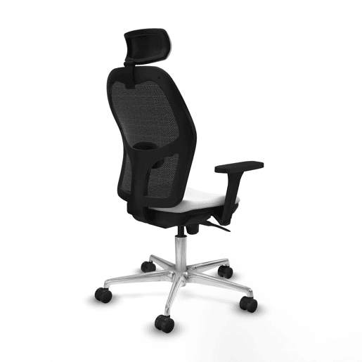 Cadeira de escritório com apoio para a cabeça Jorquera Piqueras y Crespo 3D086N2 Branco