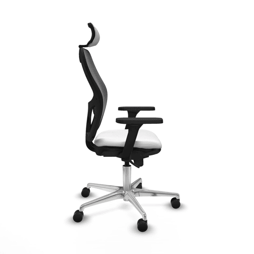 Cadeira de escritório com apoio para a cabeça Jorquera Piqueras y Crespo 3D086N2 Branco