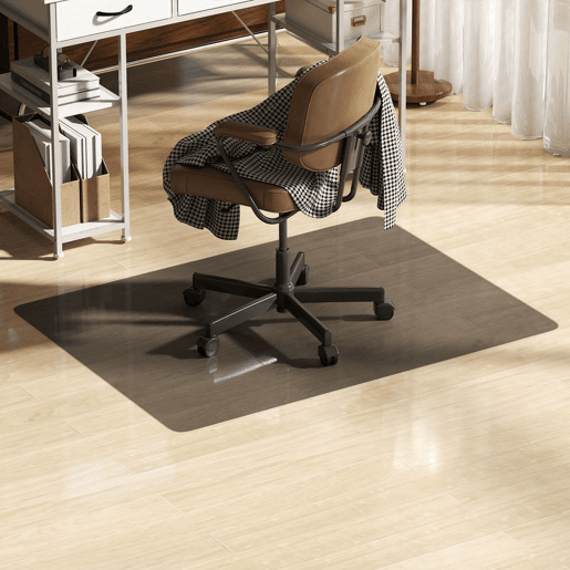 HOMCOM Tapete Protetor para Chão 120x90 cm Tapete para Cadeira de Escritório Protetor de Chão Preto