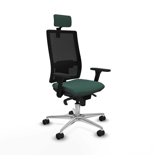 Cadeira de escritório com apoio para a cabeça Horna Piqueras y Crespo 3D086N2 Verde Cadeira de escritório com apoio para a cabeça Horna Piqueras y Crespo 3D086N2 Verde