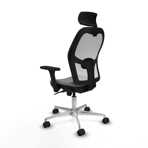 Cadeira de escritório com apoio para a cabeça Piqueras y Crespo 3D086N2 Cinzento