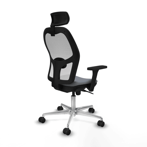 Cadeira de escritório com apoio para a cabeça Piqueras y Crespo 3D086N2 Cinzento